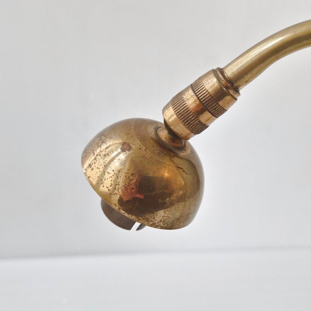 Vintage Adjustable Table Lamp in Brass and Steel, 1950s For Sale - Image 10 of 15