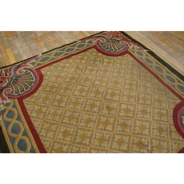 1920s Chinese Art Deco Carpet With European Design Influences For Sale - Image 4 of 9