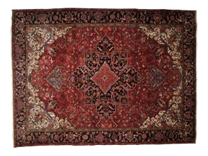 1970s Persian Heriz Rug-9'7" X 12'10"