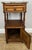 Antique French Oak Bedside Table with Marble Top For Sale - Image 9 of 10