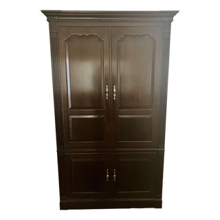 1990s L. & j.g. Stickley Entertainment Center For Sale