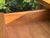Brown Vintage American of Martinsville Mid-Century Walnut End Table With Cane Shelf, MCM For Sale - Image 8 of 12