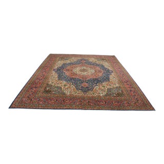 Large Vintage Turkish Area Rug - 111.5"x 143" For Sale