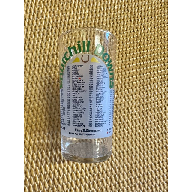 1980s Vintage Kentucky Derby 110th Anniversary Glass For Sale - Image 5 of 5