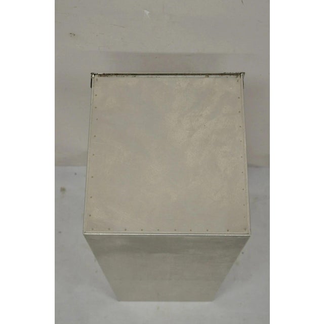 Silver Vintage Stainless Steel Industrial Restaurant Coffee Bean Storage Dispenser (2) For Sale - Image 8 of 12