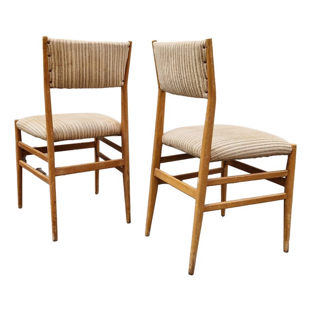 Vintage Chairs by Gio Ponti for Cassina, 1950s, Set of 2 For Sale