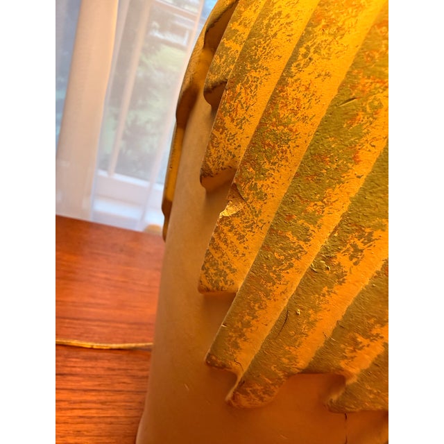 Textile Vintage 1995 Signed Elite Postmodern Pastel Draped Table Lamp With Original Shade & Leviton Socket - 29" For Sale - Image 7 of 12