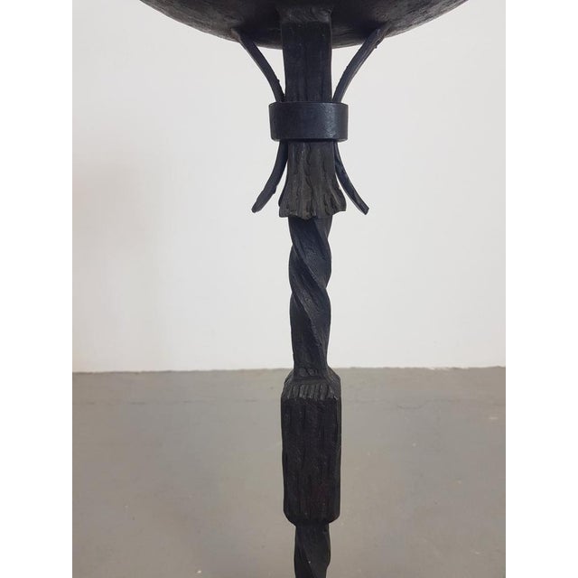 Brutalist Cast Iron Candleholder, Germany, 1960s For Sale - Image 6 of 10