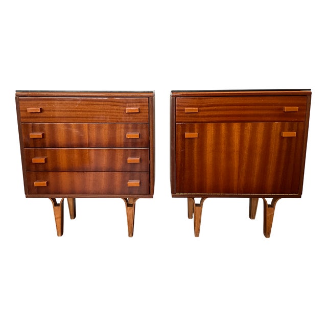 Bedside Tables by Frantisek Mezulanik, 1979, Set of 2 For Sale