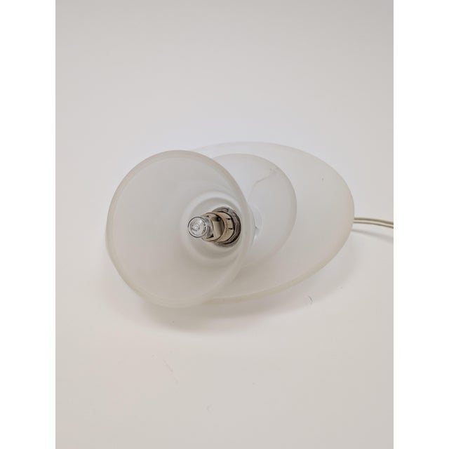 1960s Three Layer Glass Pendant Light For Sale - Image 4 of 5