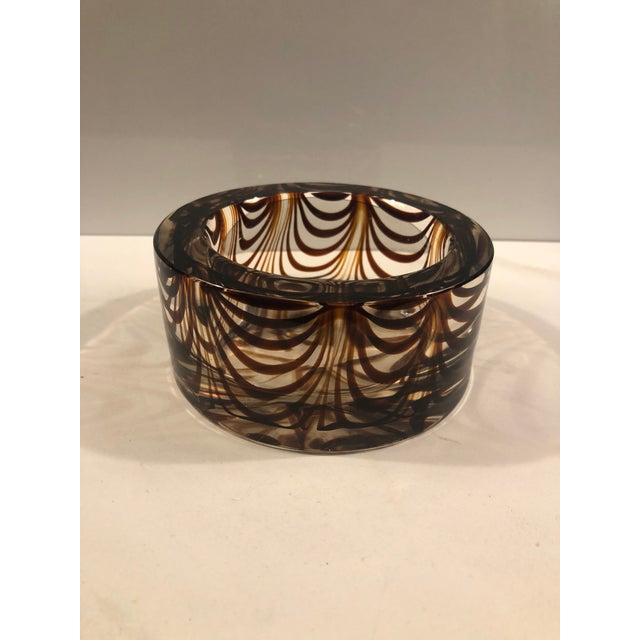 Late 20th Century Murano Style Art Glass Wine Coaster For Sale - Image 4 of 5
