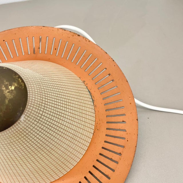 Mid-Century Minimalist Brass and Metal Hanging Light in the style of Stilnovo, Italy, 1950s For Sale - Image 13 of 16