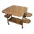1950’s English Trolley Bar Cart With Leaves & Cake Shelves For Sale