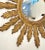 Gold French Gilt Sunburst or Starburst Convex Mirror (Diameter 28 1/8) For Sale - Image 8 of 10