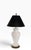 Late 20th Century Decorative White Ceramic Raised Foliate Design Table Lamp For Sale - Image 13 of 18