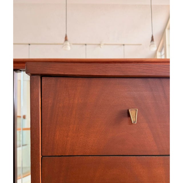 Bassett Walnut Bassett Dresser / Credenza – Fully Restored For Sale - Image 4 of 8