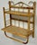Vintage Bamboo and Wicker Wall Shelf With Towel Rack For Sale - Image 4 of 9