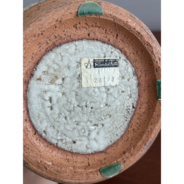 Tan Large 1960s Ceramic Vase by Bitossi for Rosenthal Netter, Made in Italy For Sale - Image 8 of 8