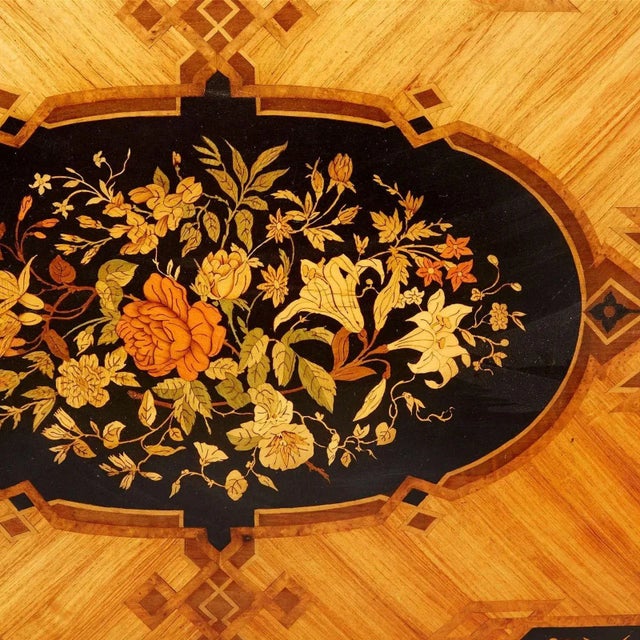 Late 19th Century Italian Renaissance Revival Library Table For Sale - Image 4 of 5