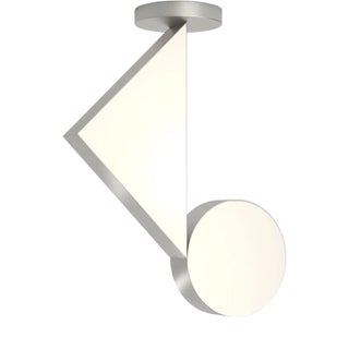 Flat Shapes Nickel Ceiling Light by Atelier Areti For Sale