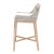 Tapestry Grey Mahogany Barstool, Taupe Stripe & Taupe/White Rope For Sale - Image 4 of 7