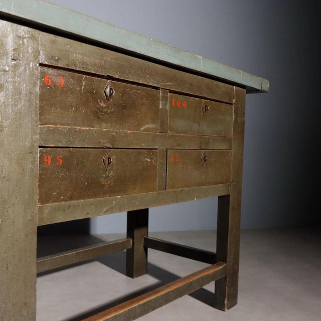 Industrial Workbench in Fir For Sale - Image 4 of 13