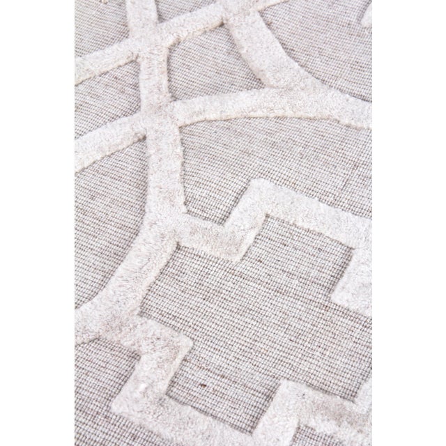 Modern Exquisite Rugs Wellington Hand Loom Wool Beige - 12'x15' For Sale - Image 3 of 9