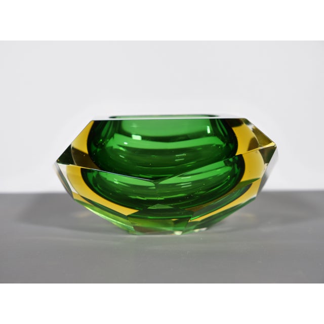 Green Vintage Murano Sommerso Glass Bowl by Flavio Poli, 1970s For Sale - Image 8 of 8