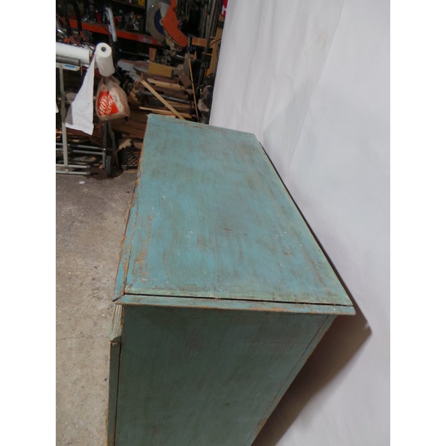 Wood Swedish Gustavian 100% Original Painted Sideboard For Sale - Image 7 of 11