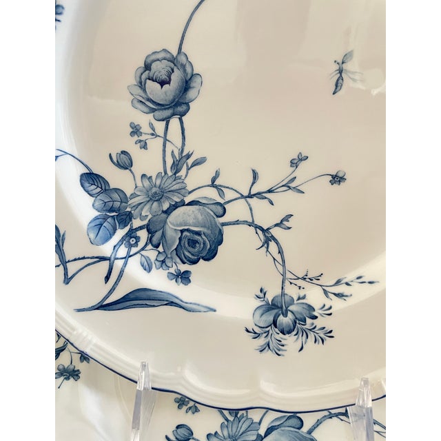 Nikko French Country Antoinette Blue China 10.5 Dinner Plates Set of 6 For Sale - Image 4 of 5