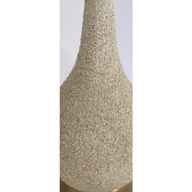 1950s Pr. Mid Century Textured Surface Table Lamps For Sale - Image 5 of 11