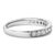 Imbued with timeless elegance, this 14k white gold wedding band gracefully celebrates matrimonial joy. Pave set across its...