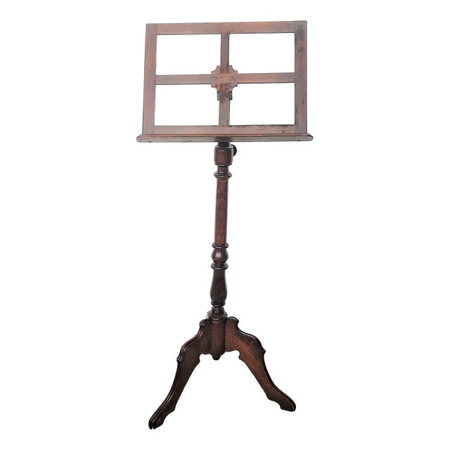 Art Nouveau Height-Adjustable Wooden Music Stand, 1890s For Sale