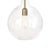Metal Rosdala Brass Clear Glass Pendant Lamp by Sabina Grubbeson for Konsthantverk For Sale - Image 7 of 8