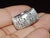 Authentic Roberto Coin Granada Natural 0.32Ct Diamond 18k White Gold Wide Band Ring, Size 6.5 For Sale - Image 10 of 16