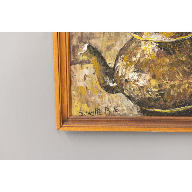 1920s Still Life, 1920s-1940s, Oil on Canvas For Sale - Image 5 of 6