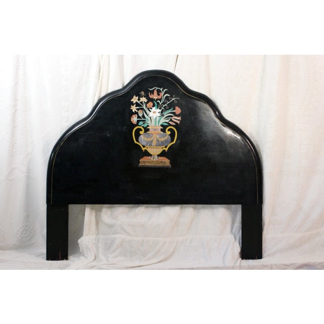 Pietra Dura Headboard From the 1980s For Sale - Image 14 of 15