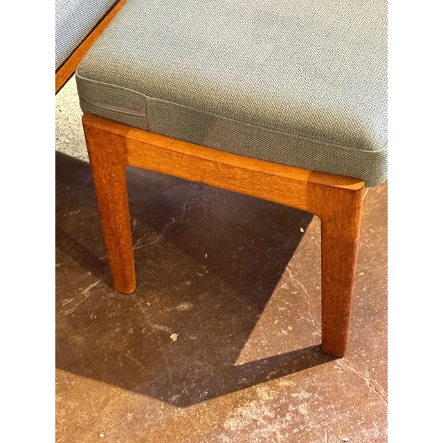 Danish MCM Oak Chair and Ottoman For Sale In Dallas - Image 6 of 10
