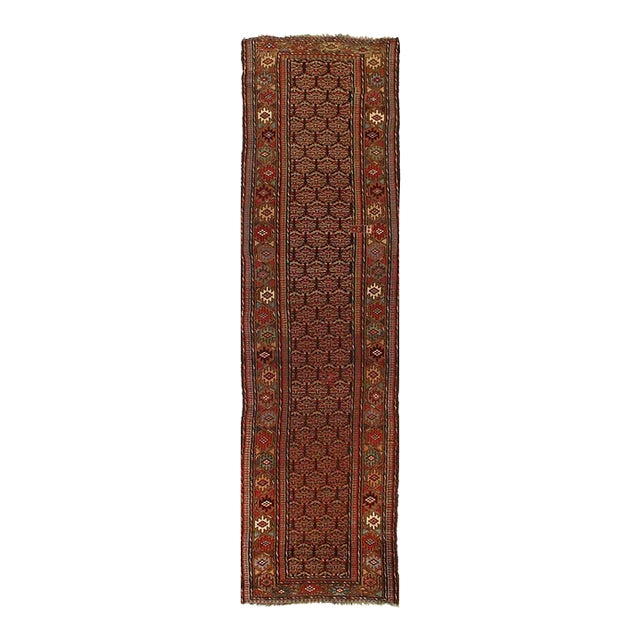 1900 - 1909 Navy Antique Saraband Runner For Sale