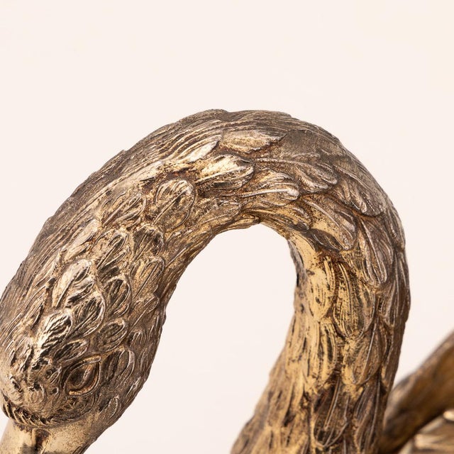 Vintage Gilded Swan Ice Bucket by Mauro Manetti, Italy, 1960s For Sale - Image 12 of 18