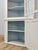 Antique Painted White Corner China Cabinet Pane Glass Door 1800s Display Cabinet For Sale - Image 12 of 18