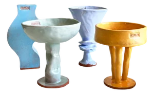 Trobar Mix Cocktail Glass Set by Anna Demidova