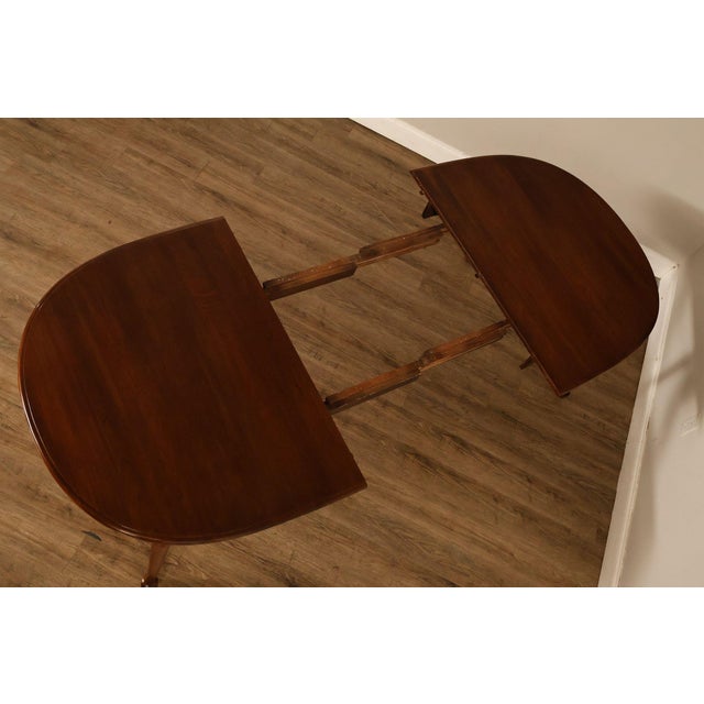 Brown Ethan Allen Georgian Court Vintage Traditional Cherry Dining Table For Sale - Image 8 of 18