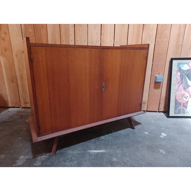 Wood Vintage Buffet in Oak, 1960s For Sale - Image 7 of 13