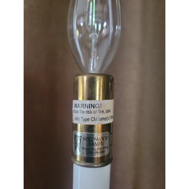 Vintage Wildwood Solid Brass Table Lamp | Traditional Designer Lighting | Ralph Lauren Inspired For Sale In Greensboro - Image 6 of 10