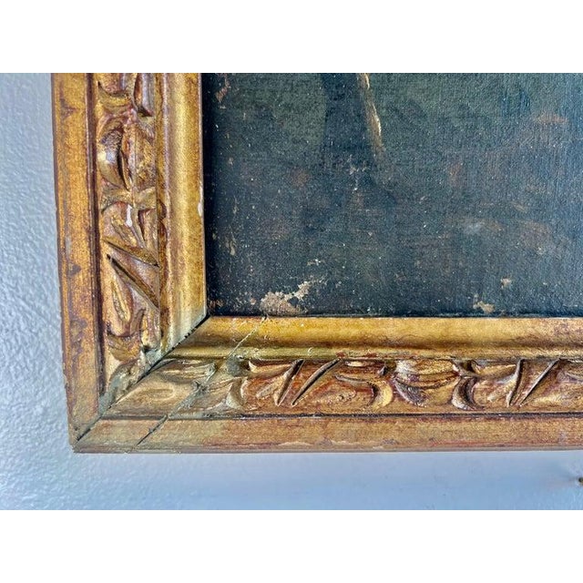19th C. Italian Oil on Canvas W/ Cherubs For Sale - Image 10 of 12