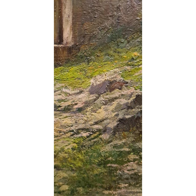 Giuseppe Gheduzzi, Landscape, Early 1900s, Oil on Wood, Framed For Sale - Image 11 of 18