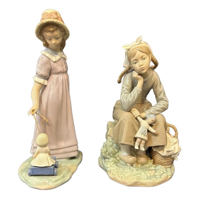 1980s Lladro Duo: #5044 & #1211 - A Pair For Sale