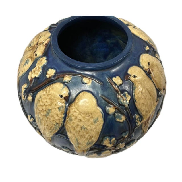 "Love Birds" Ceramic Pottery Vase by Muncie Pottery For Sale - Image 9 of 12