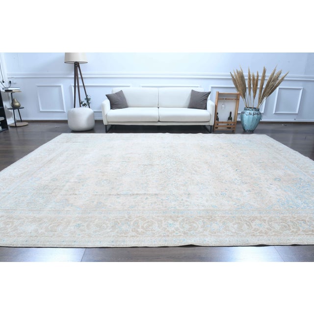 Vintage Persian Hand-Knotted area rug is a semi-antique vintage area rug. The ' 70s Eastern region of Anatolian's unique...